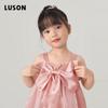 LUSON Children's Wear Girls' Summer Bow Strap Top