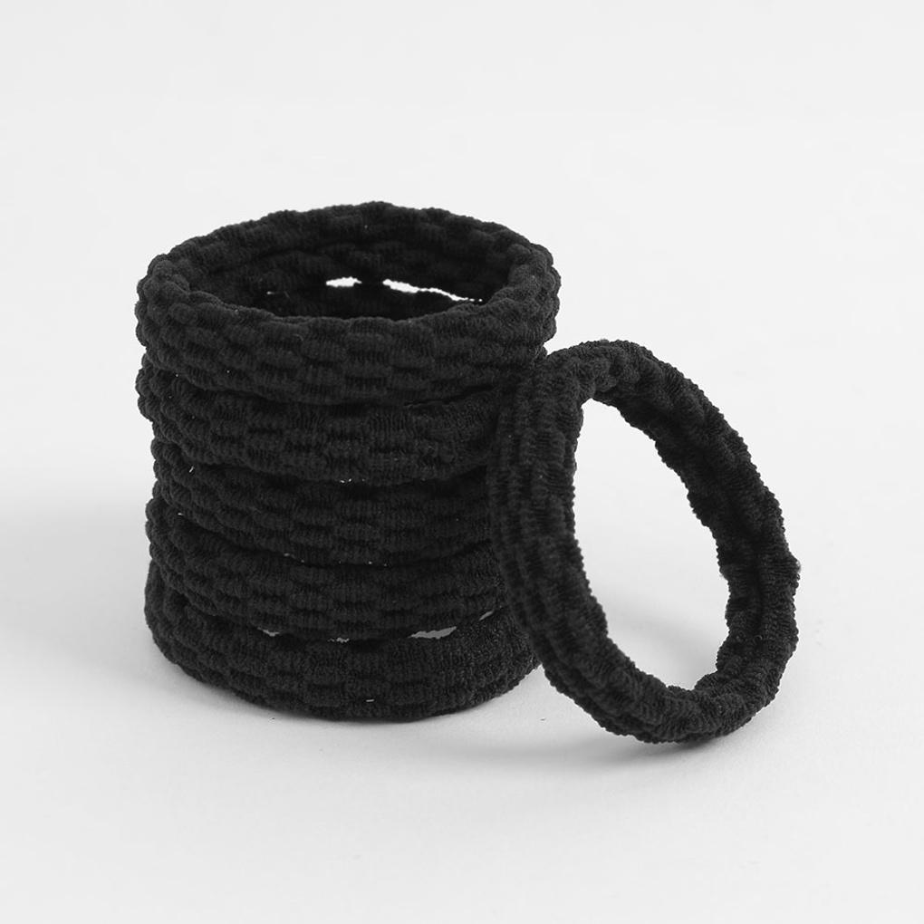 Женская резинка для волос, придающая объем, набор из 20 штук (черный) Ежедневная эластичная лента