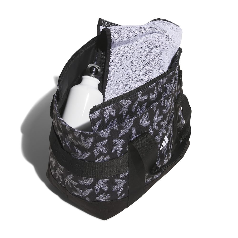 Круглая сумка-тоут Palm Tree Round Tote Bag MMS44 [Adidas Golf] Черный/Белый