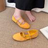 Temperament Matching Skirt Mary Jane Shoes Women's Spring and Summer New Shallow Mouth Flat Sole Shoes Round Head