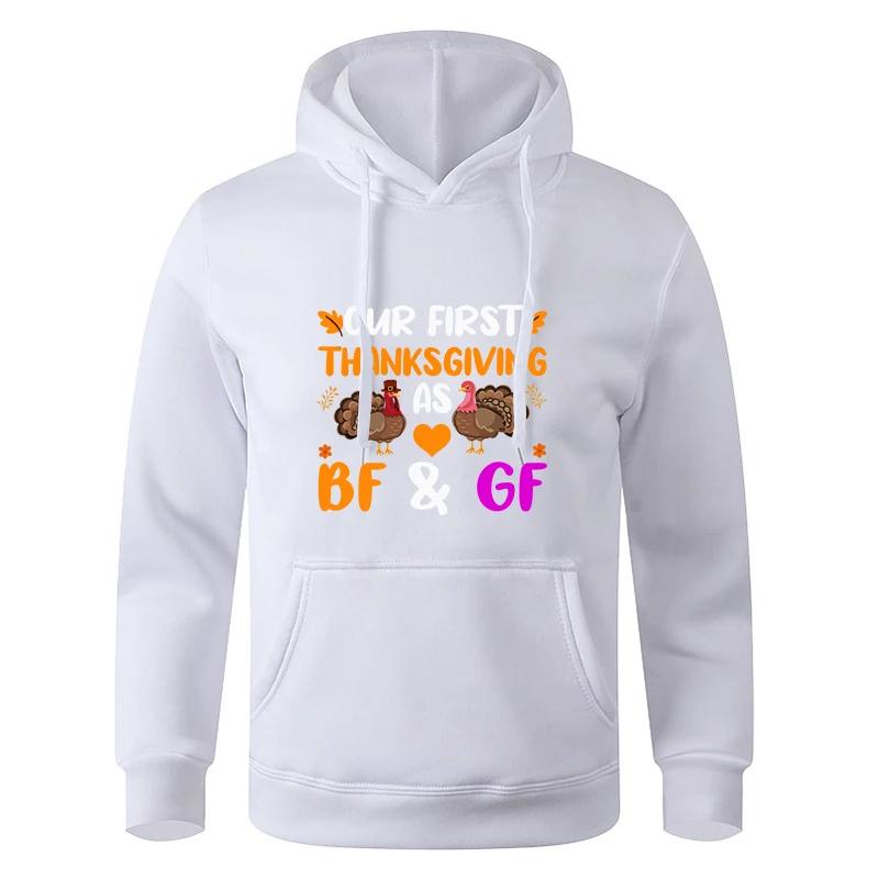 Autumn Hooded Sweatshirt Teens Long Sleeve Gray Black Sportswear Hoodie