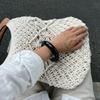 Korean Glossy Round Resin Bracelets Thick Geometric Plastic Bangle Stackable Elegant Wide Bracelets Fashion