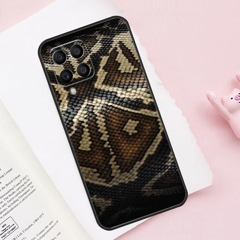 Чехол с текстурой змеиной кожи для Samsung Galaxy M52 M32 M12 M13 M53 M51 M31 M11 M14 M34 M54 M16 M36 M56 M15 M35 M55