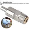 5шт нержавеющая сталь ниппель поилка поилка для коров крупный рогатый скот лошади свиньи