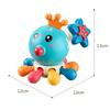 Sound Colorful Octopus Teething Toy Octopus Toddler Pushs and Pull Toy  Children Girls Boys