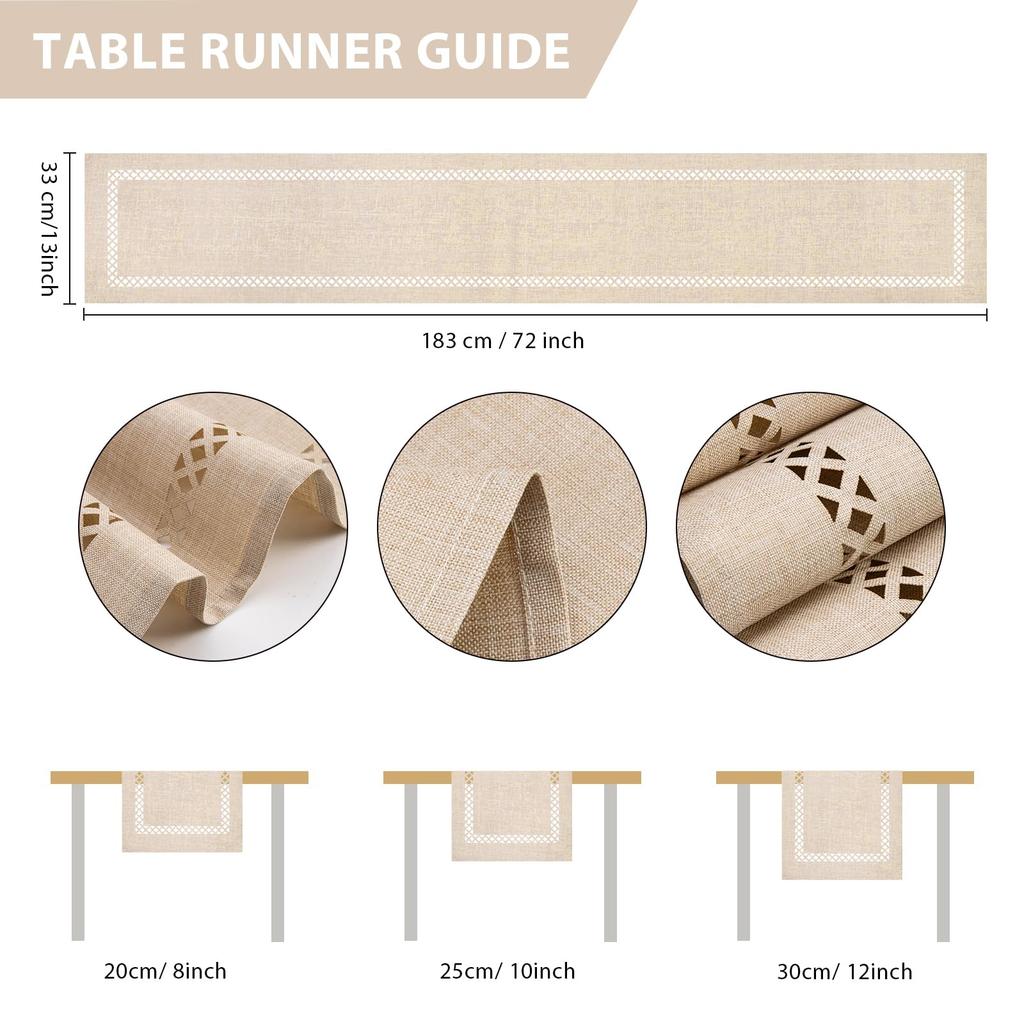 Современная скатерть-дорожка льняная скатерть-дорожка моющаяся ажурный дизайн идеально подходит для праздничного декора, обеденного стола, ресторана, Рождества