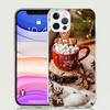 Зимний Кофе Рождественский Чехол для Телефона Для iPhone 17 Air 16 15 Plus 11 14 Pro Max 13 Mini 12 7 8 + SE Узор Искусство Персонализированный Чехол 1