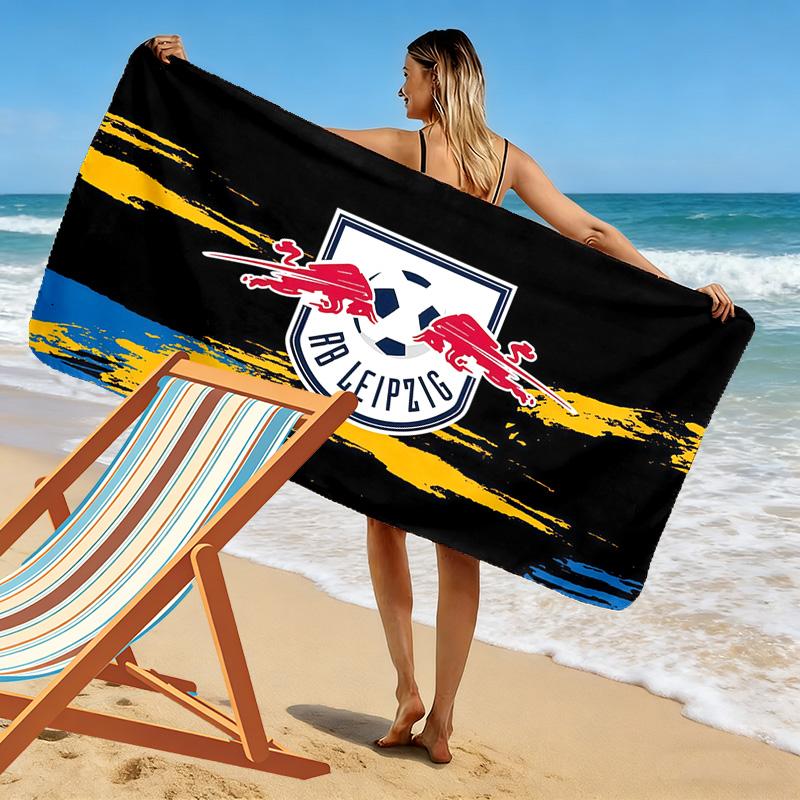 Пляжное полотенце с принтом RB Leipzig, Большое мягкое быстросохнущее полотенце для пляжа, кемпинга, плавания