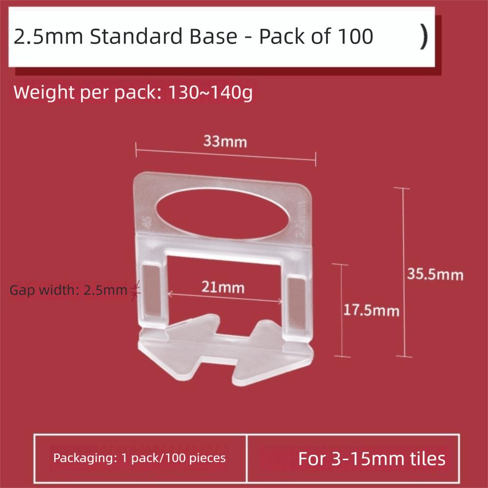 100pcs Professional Ceramic Leveler DIY Flooring Wall Level New Alignment Spacers  Tile Laying