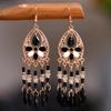Accessories Bohemian Water Drop Rice Bead Earrings Personalized Long Earrings