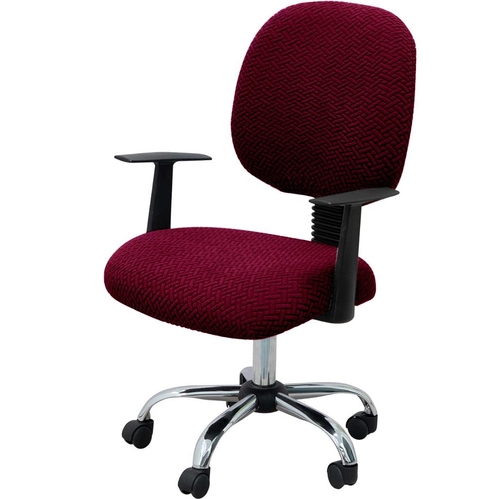 Жаккардовые эластичные чехлы на офисные компьютерные кресла, чехлы на сиденья для кресел, съемные, моющиеся, защита для вращающихся кресел