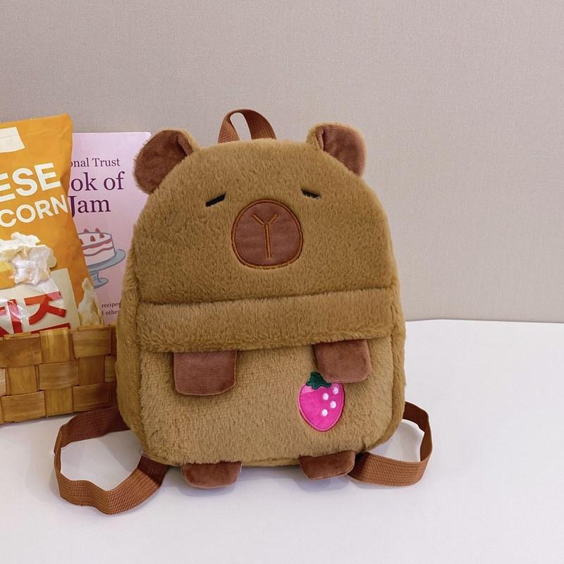 Soft Plush Childrens Backpack With Lightweight Design And Anime Character For School And Travel
