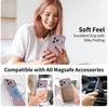 Применимый магнитный чехол для мобильного телефона iPhone17 promax с отверстием для ремешка противоударный 16E Apple 15 матовый защитный чехол