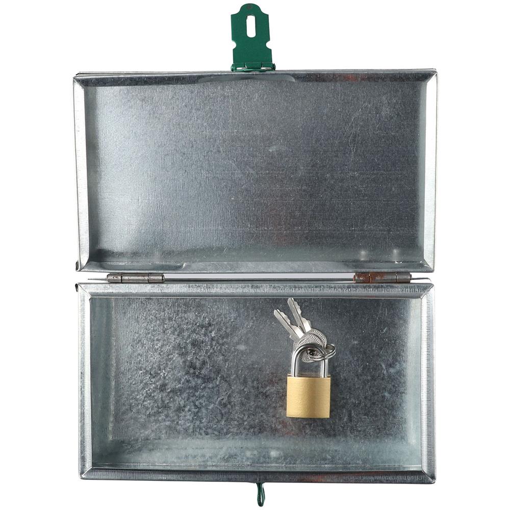 Металлическая прямоугольная серебряная огнестойкая коробка для документов Практичная коробка для хранения дома