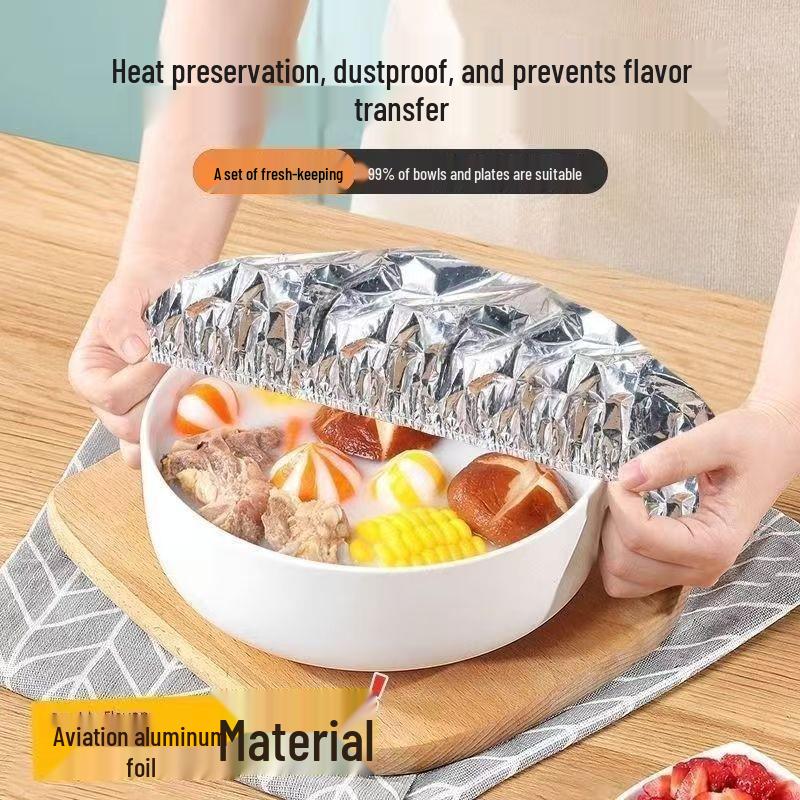 Aluminum Foil Insulation Cover for Dining Table and Lunch Box - Food Grade, Fresh-Keeping, Temperature Control
