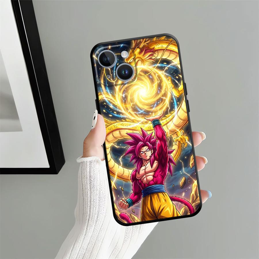 Чехол для Apple iPhone 17 Pro Max 11 16 14 15 Pro 7 8 Air 12 XR XS MAX 13 Funda Чехол для телефона Dragon Ball Goku Art