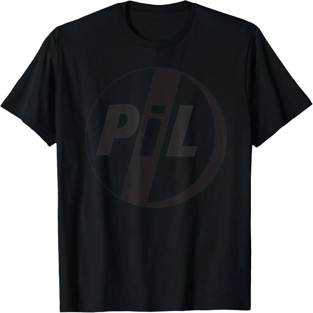 Официальная футболка PiL с черным логотипом Public Image Ltd