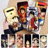 AD62 One Piece Luffy Black Case for iPhone 16 15 Plus 14 13 12 11 Pro 8 7 6S SE 5S X XR XS Max Realme C30 C33 C31 9I Huawei Y8P Y9 Sofe Cover