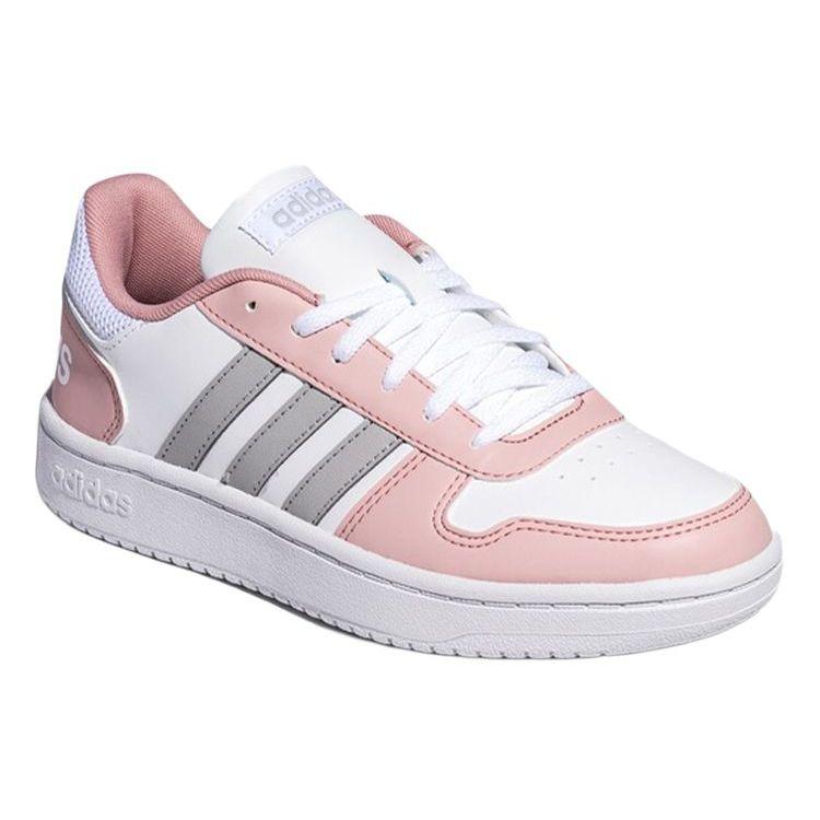 adidas Neo Hoops 2.0 Удобные низкие кроссовки Женские кроссовки Розовый Белый Серебристый FW5855