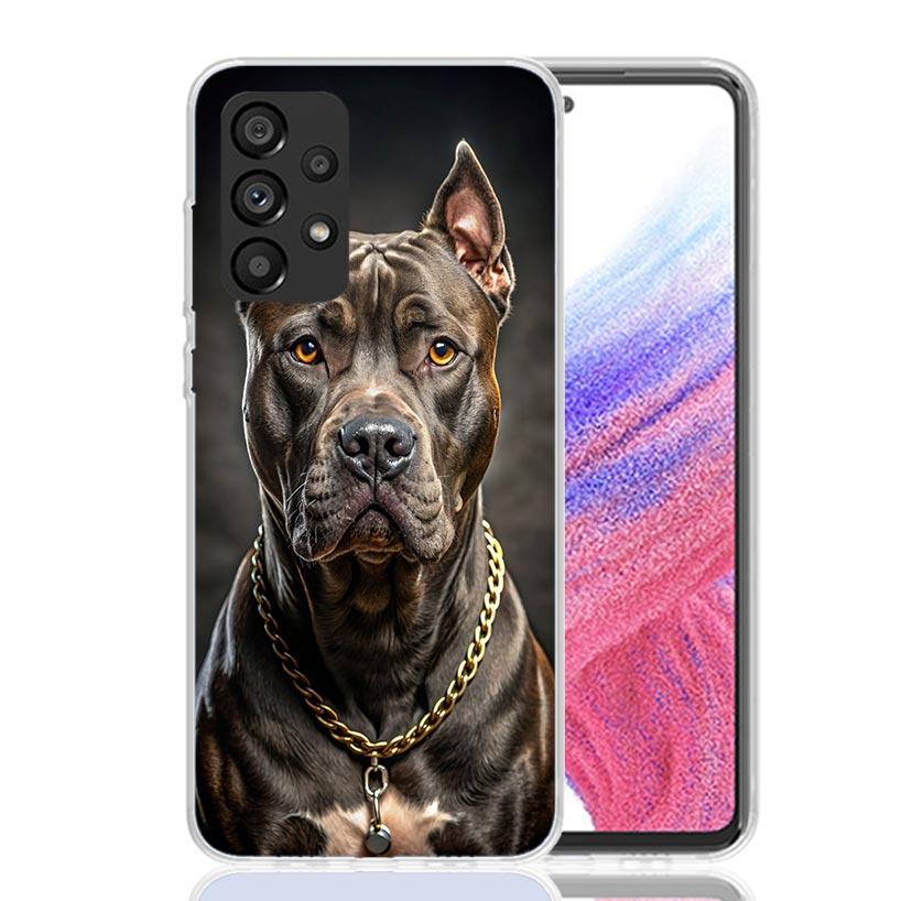 Питбуль Собака Питбуль Чехол для Телефона Для Samsung Galaxy A52 A32 A22 A12 A02S A50S A30S A51 A31 AA71 Note 20 Ultra 10 S10 Plus Gal