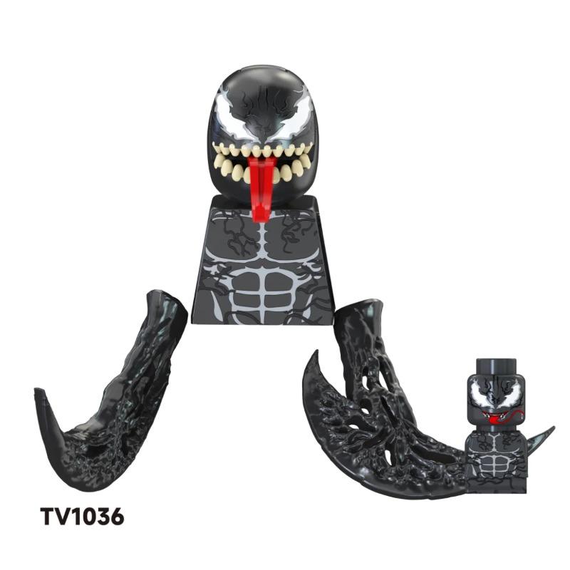 Слепая коробка Мини Строительные Блоки TV6205 Фигурки Большой Гоблин Человек-Паук Железный Человек Веном Капитан Халк Дэдпул Броня Рождественский Подарок Игрушка