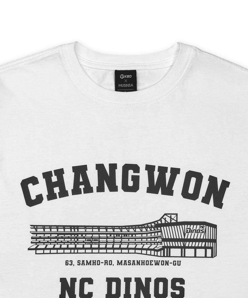 Hangugyaguwiwonhoe Mss X Kbo Ballpark Футболка с коротким рукавом Белая [Чханвон Nc Dinos]
