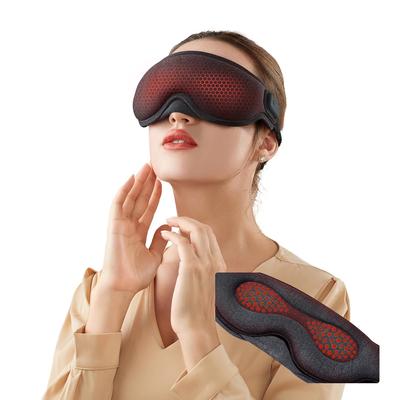 GRAPHENE TIMES Перезаряжаемая Маска для Глаз № 2 Температура 3D Улучшает Идеально для Путешествий и Бизнеса Черная Маска, Беспроводная, Светоблокирующая, Давление, Настройки,