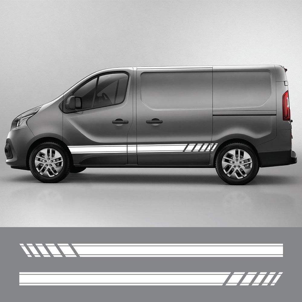 2шт наклейки на дверь автомобиля для Renault Trafic 3 2 Fiat Talento Nissan NV300 Vauxhall Vivaro Camper Van виниловая пленка наклейки аксессуары