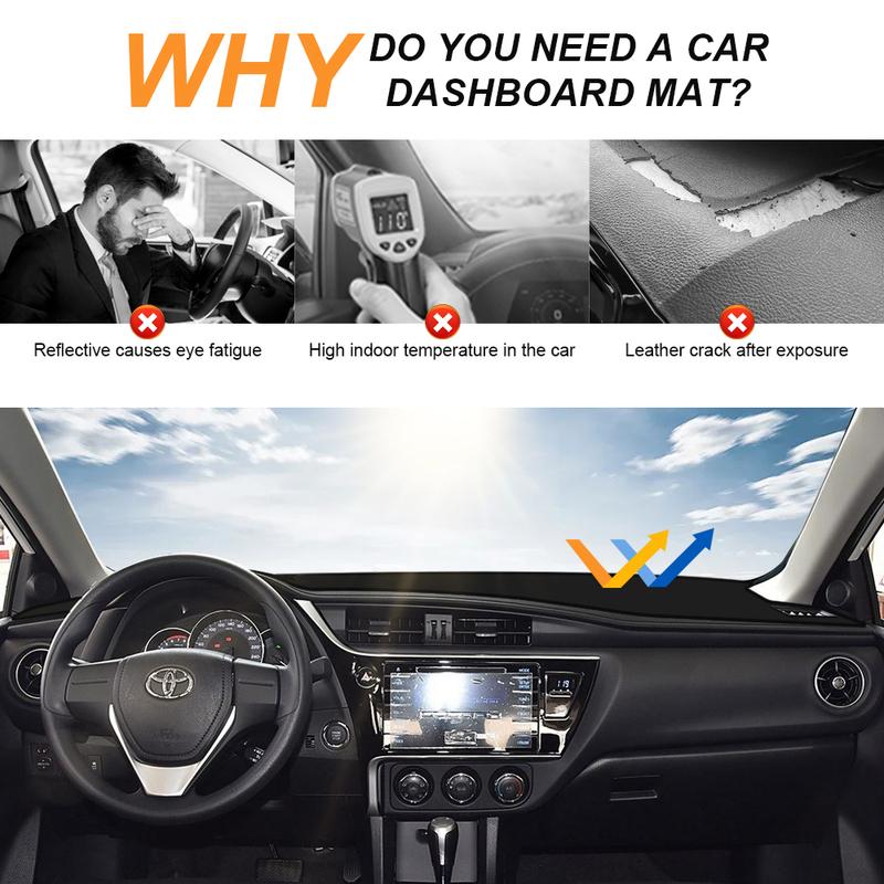 Для Toyota Corolla E170 E160 2014- 2018 Противоскользящий Кожаный Коврик Накладка На Панель Приборов Козырек От Солнца Коврик На Приборную Панель Аксессуары 2016 2017