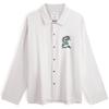 Year Of The Dragon Limited Edition Pure Cotton Flannel Dragon Pattern Embroidered Button-Down Soft Pajama Top Men Tops NM2576