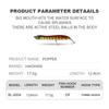 Fishing Hard Bait 17.5g/12.4cm Saltwater Custom Unpainted Blank Cheap Floating Custom Bait Popper Lure Hard Lure