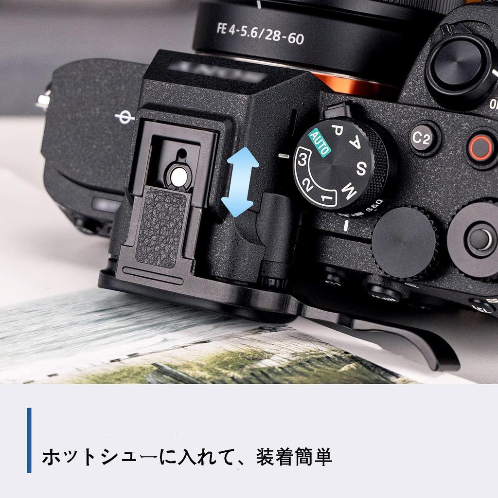 Металлический упор для большого пальца JJC для камер Sony и A7IV Легко крепится и улучшает хват камеры A9III, A7RV, -