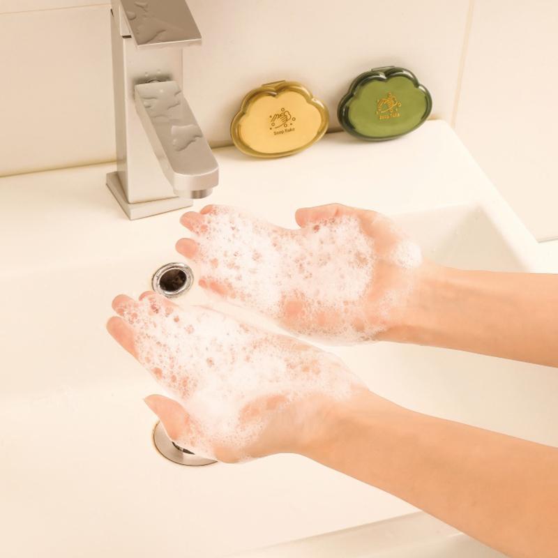 50 шт./кор. одноразовая мыльная бумага для путешествий, портативные мыльные листы, креативная форма облака, ароматное карманное мыло, мини-коробка для мытья рук