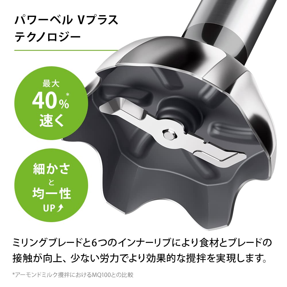 Ручной блендер Braun 7 MQ7035IGWH Простота эксплуатации Экономия времени Приготовление детского питания Смузи Суп Дробление Смешивание Взбивание Измельчение льда Тертый редис 6 в 1