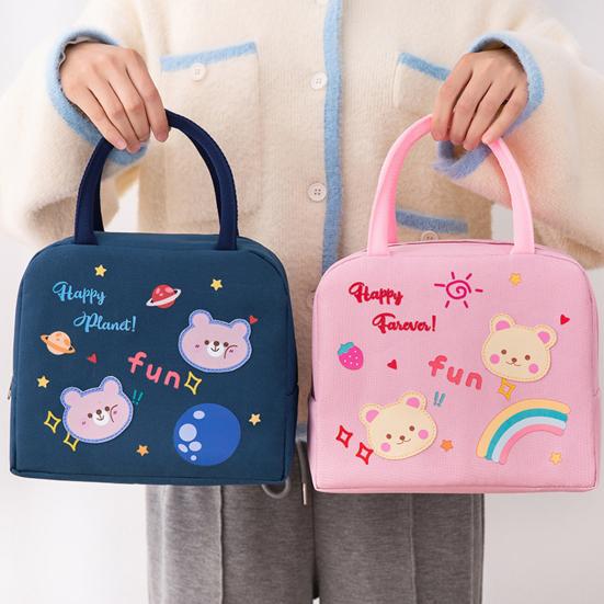 Practical Lunch Box Bag Cartoon Pictures Home Supplies Heat Preservation