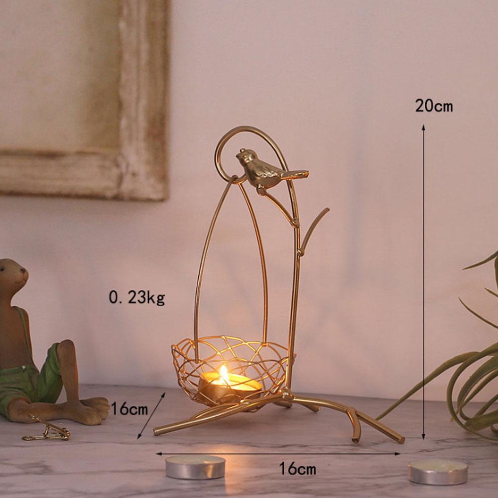 Кованые золотые птицы для домашнего декора, подсвечники, свадебные украшения, аксессуары, подсвечники для канделябра, центральный элемент