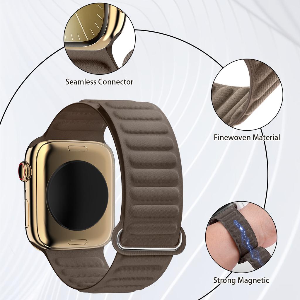 Bands for Apple watch strap Ultra 2 3 49mm 44mm 40mm 46 45mm FineWoven Magnetic Loop correa bracelet iWatch Series 9 8 SE 11 10