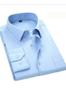 Men's Plus Size Plus Size Shirt Blue Long Sleeve Shirt