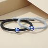 Original Long-distance Love Couple Bracelet Niche Design Sense Simple Round Bead Woven Hand Rope Student Gift