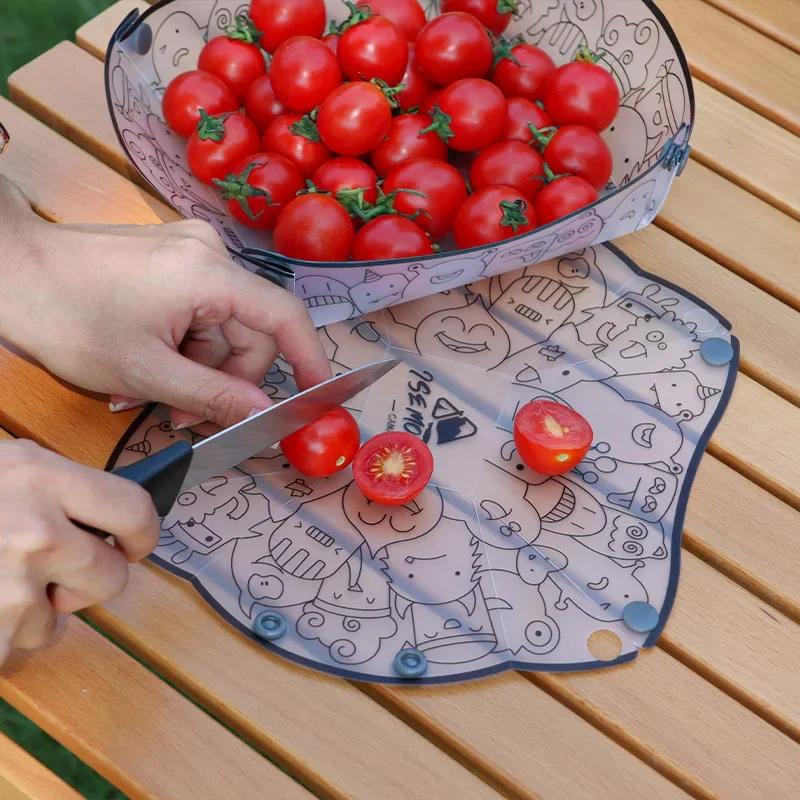 Outdoor Camping Bowl Folding Bowl Portable Durable Camping Tableware Collapsible Bowl Plate Set Bpa Free Heat-resistant