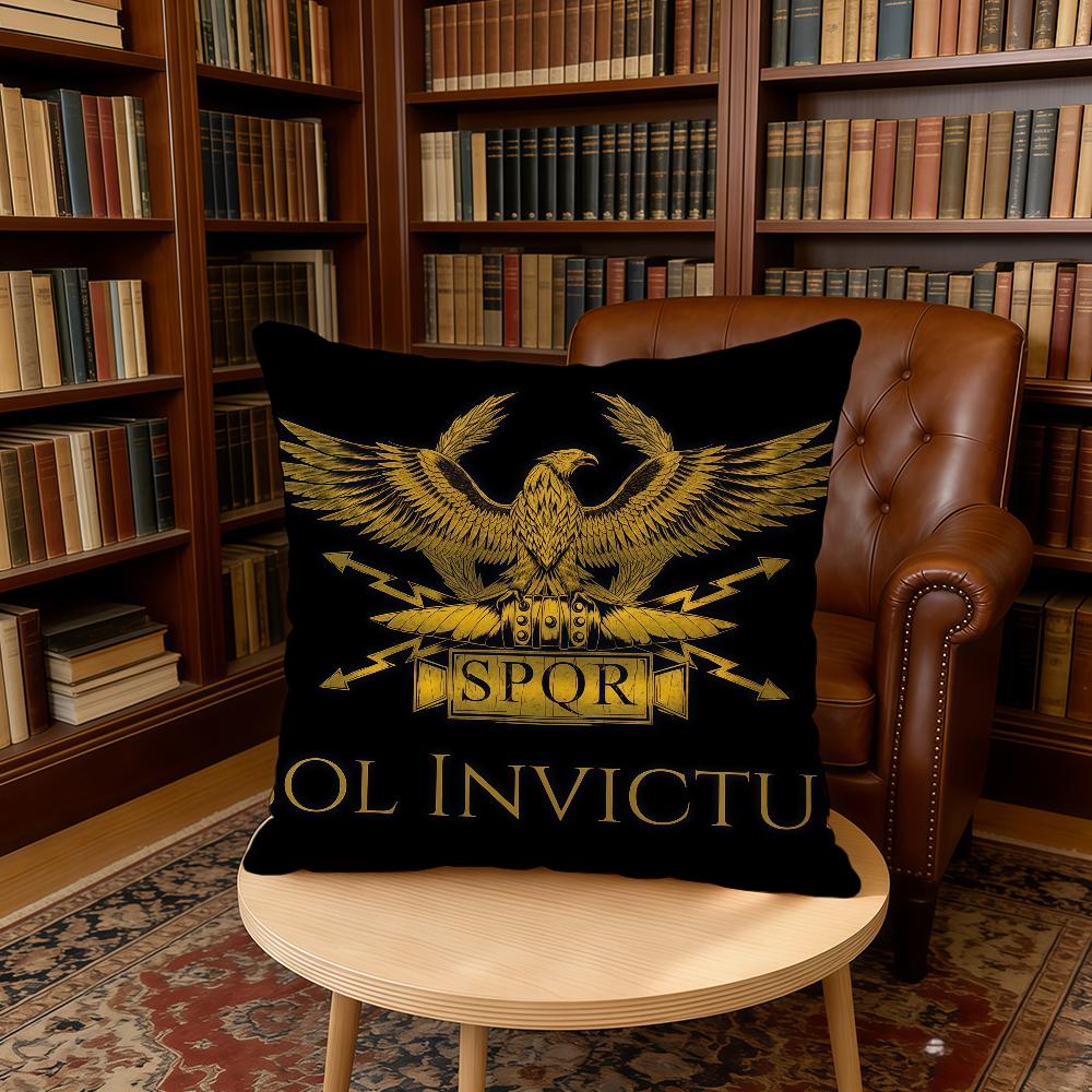 SPQR G-Gold Императорский Орел Рим наволочка для дома, офиса, на день рождения, годовщину, подарки, мягкая, приятная для кожи наволочка