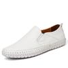 Fashion 2024 New Large Size 50 Men Loafers Soft Moccasins Fashion Soft Spring Autumn Genuine Leather Shoes Men Warm Flats Driving Shoes