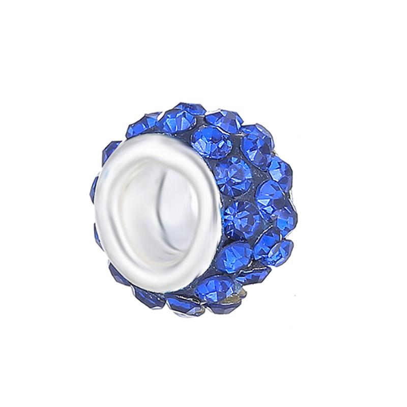 2 шт./лот, модный синий муранский кристалл, подвеска, подходит для подвесок серебряного цвета, женский браслет из бисера «сделай сам», для мужчин, изготовление ювелирных изделий