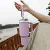 Hand-woven For 40oz Water Bottle Handle Cup Food Grade Thickened Silicone Ring For Stanley Sports Water Cup Strap Accessories