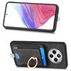 Magnetic Phone Case For Xiaomi Redmi 14C 4G/14R 5G/Poco C75 4G PU Leather Back Cover with Card Holder Ring Kickstand