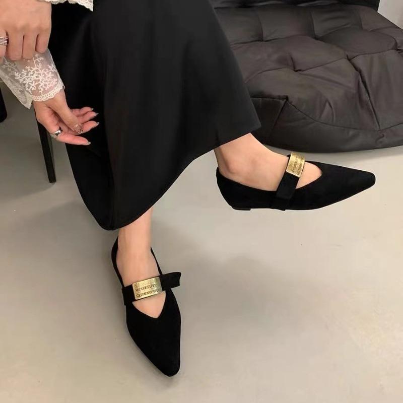 Женские туфли-лоферы весна-осень в стиле ретро для женщин Роскошные трендовые туфли с острым носком Женская обувь Мэри Джейн Обувь Zapatos De Mujer