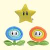 Super Mario Sunflower Yellow Star Orange Flame Flower Blue Ice Flower Pentagram Simulation Plush Doll