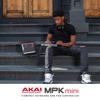 Akai Professional MIDI-клавиатура Контроллер Mini 25-клавишный USB Velocity Sensitive 8 Drum Pad Программное обеспечение для создания музыки MPK mini mk3 Gray