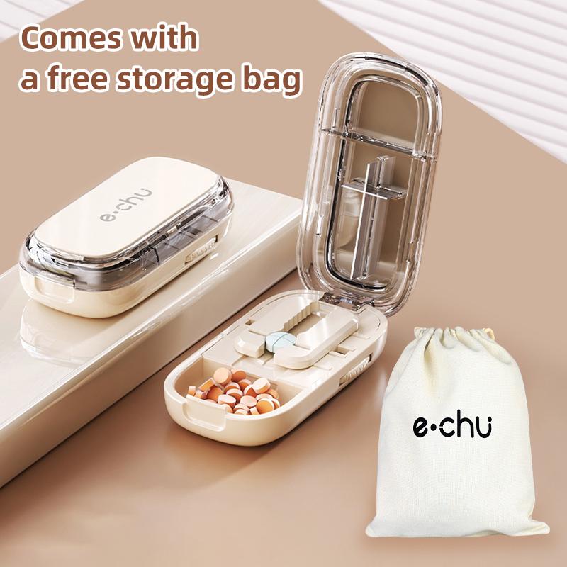 Кейс для таблеток для здоровья Четверть таблетки Резак Коробка для хранения Портативный Таблетки Лекарство Пыленепроницаемый Разделитель для маленьких таблеток и больших