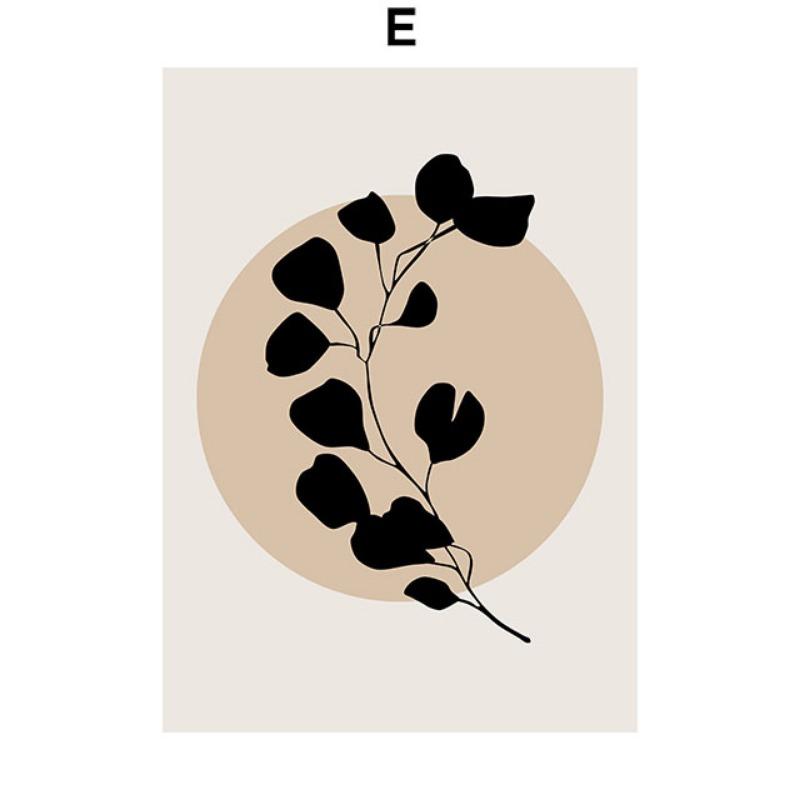 Abstract Minimalism Monstera Leaves Wall Art Posters Prints Nordic Canvas Painting Bar Hotel Wall Pictures For Living Home Decor